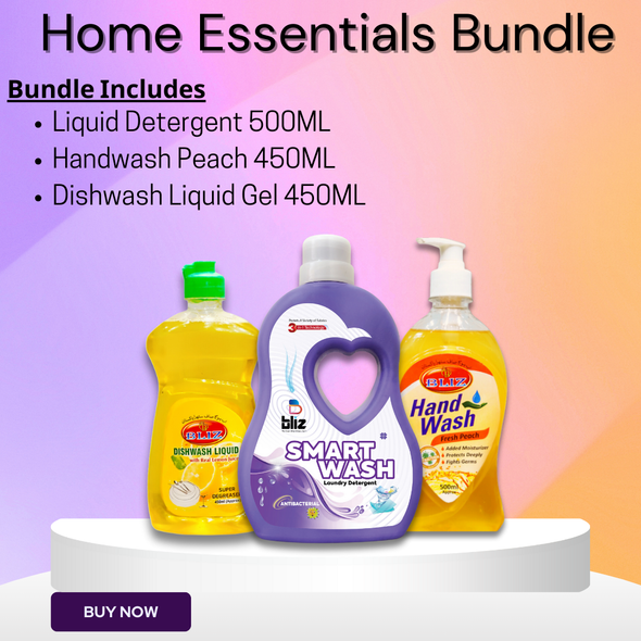 Bliz Essential Home Care Trio Bundle 500ML Packing