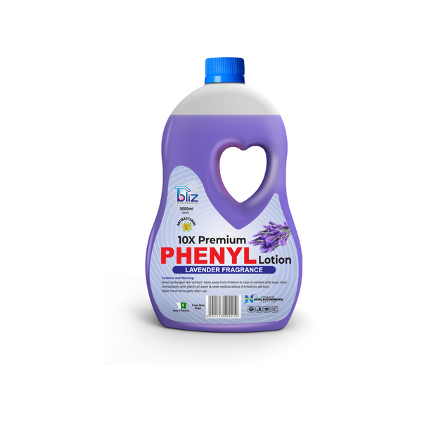 Bliz Thick Lavender Perfumed Phenyl (Mop Gel) 5 Liters – Lavender Fragrance | Floor Cleaner & Disinfectant | Kills 99.9% Germs