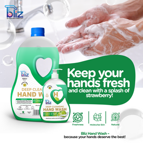 Bliz HandWash Liquid Green Apple - 5 Liters Deep Cleansing | Antibacterial | Refreshing Green Apple Scent