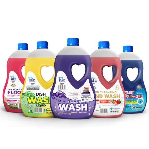 Bliz Essentials  Cleaning Bundle – The Ultimate Home & Commercial Cleaning Solution - 5Liters