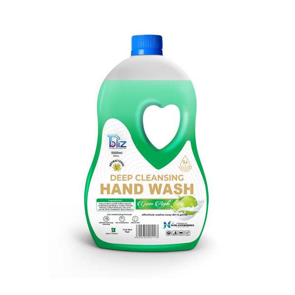 Bliz HandWash Liquid Green Apple - 5 Liters