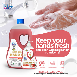 Bliz Strawberry Handwash Liquid 5 Liters - Deep Cleansing - Antibacterial