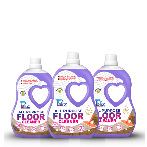 Bliz Multipurpose Floor Cleaner Lavendar Fragrance 500ML (Pack of 3) – Powerful Stain Removal, Long-Lasting Shine