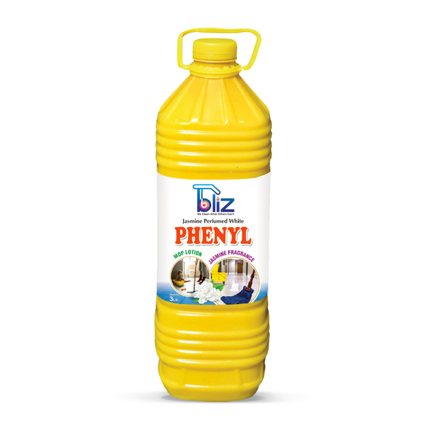 Bliz Jasmine Perfumed Phenyl – 3 Liters | Kills 99.9% Germs & Leaves a Fresh Scent