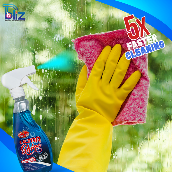 Bliz Ultra Shine Glass Cleaner 500 ML – Streak-Free Formula for Crystal Clear Glass Surfaces