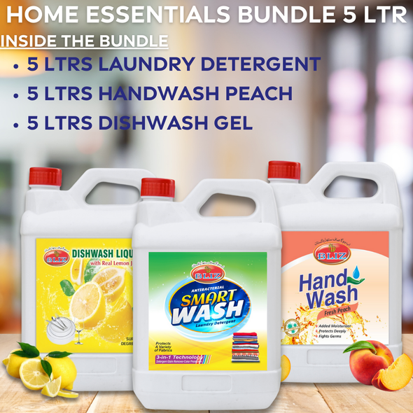 Bliz Ultimate Home Cleaning and Care Trio Bundle: Laundry, Dishes, and Hand Hygiene Essentials Bliz Ultimate Home Cleaning and Care Trio Bundle: Laundry, Dishes, and Hand Hygiene Essentials